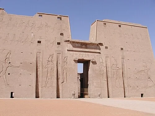 The First Pylon Gateway — Temple of Edfu audio guide stop