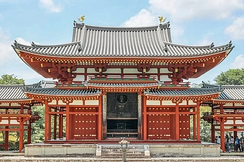 Facade of the Phoenix Hall — Byōdō-in audio guide stop