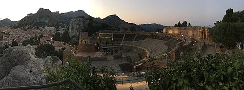 The Living Theatre at Sunset — Teatro Antico di Taormina audio guide stop