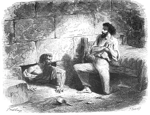 Illustration of the Tunnel Escape — Château d'If audio guide stop