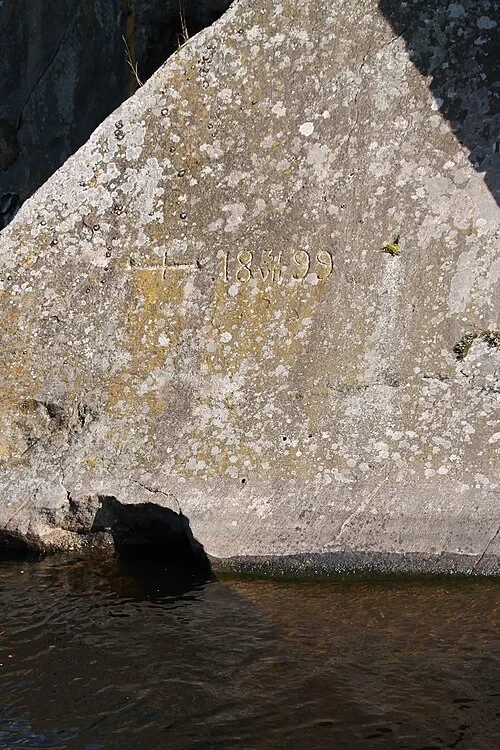 Water Level Inscription — Olavinlinna audio guide stop