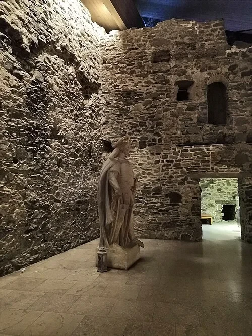 Statue of Saint Olav — Olavinlinna audio guide stop
