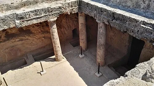 Doric Colonnade of Tomb 4 — Tombs of the Kings audio guide stop
