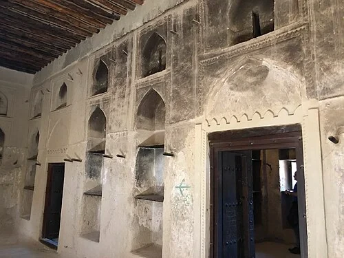 Carved Interior Niches — Bahla Fort audio guide stop
